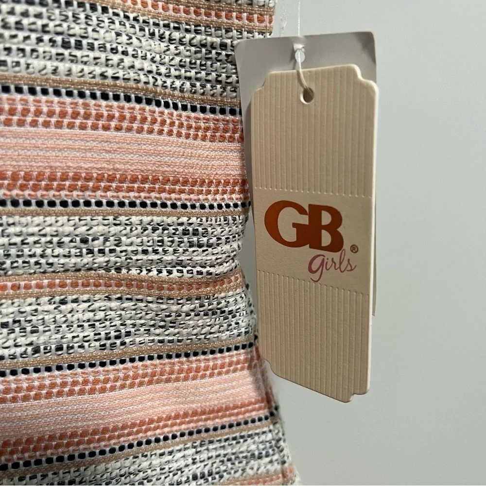 Gianni Bini Girls Tweed Dress with Tie Shoulders, New with Tags